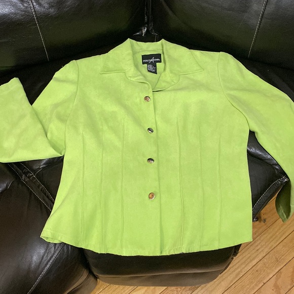 Positive Attitude Jackets & Blazers - ⭐️ Positive Atttitudes Medium Funky Neon Green Jacket